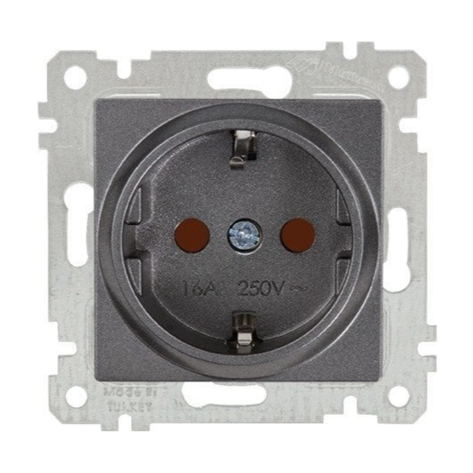 MUTLUSAN RİTA MEK TUŞ TOPRAKLI PRİZ FÜME